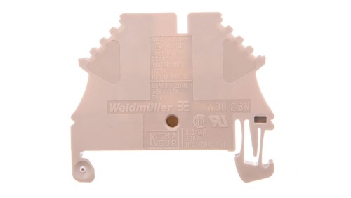 Złączka szynowa przelotowa 2-przewodowa 2,5mm2 beżowa ATEX WDU 2.5N 1023700000