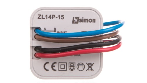 Simon 54 Zasilacz LED dopuszkowy 14V DC 15W ZL14P-15