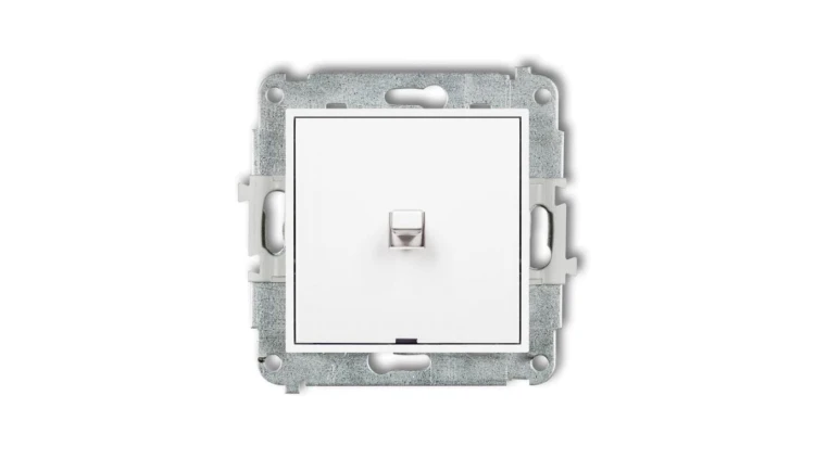 MINI Mechanizm łącznika jednobiegunowego w stylu amerykańskim biały mat 25MWPUS-1