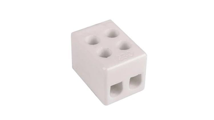 Złączka gwintowa porcelanowa szkliwiona 2,5 mm² 2 tory CPO 2-2.5 80016516
