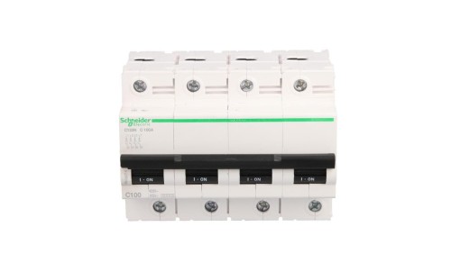 Wyłącznik nadprądowy 4P C 100A 10kA AC C120N Acti9 A9N18374