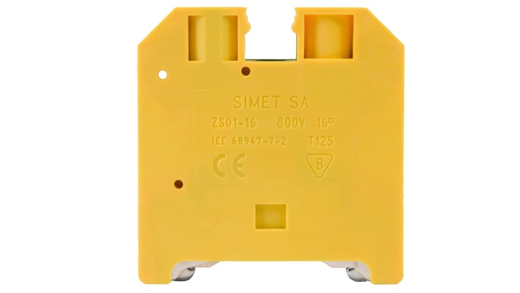 Złączka szynowa ochronna 16mm2 zielono-żółta ZSO1-16.0 14603319