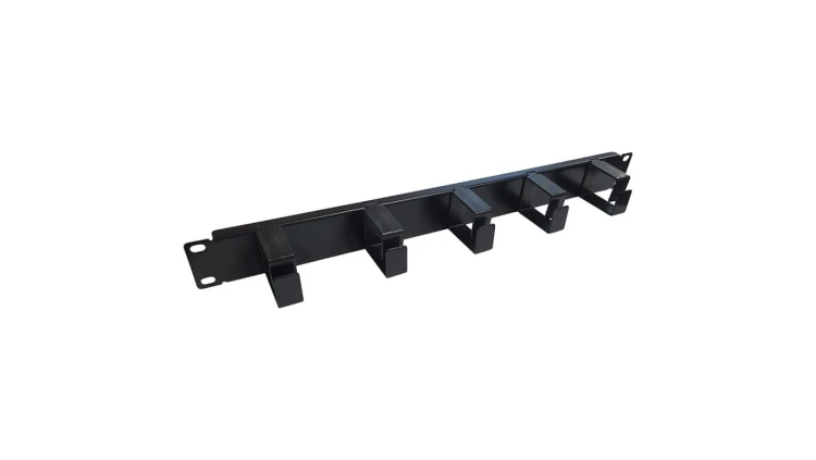 Organizer kabli 1U z plastikowymi uchwytami Extralink