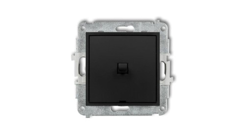 MINI Łącznik pojedynczy w stylu amerykańskim czarny mat 12MWPUS-1
