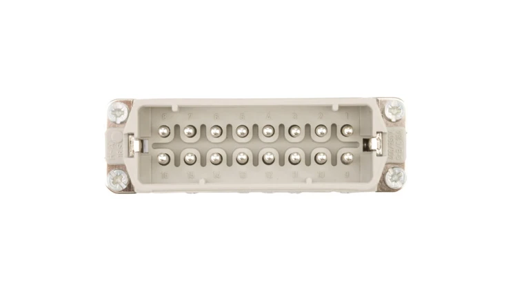 Wkład złącza 16P+PE męski 16A 250V EPIC H-A 16 SS 10530000