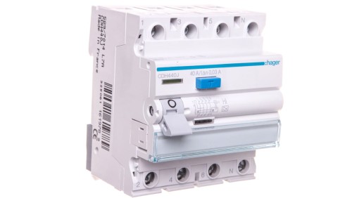 Wyłącznik różnicowoprądowy 4P 40A 0,03A typ A -HI CDH440J