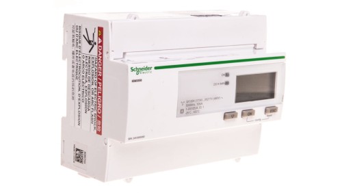 Licznik energii elektrycznej 1/3-fazowy 125A 100-277/173-480V kl.1/B Modbus taryfowy cyfrowy modułowy A9MEM3350