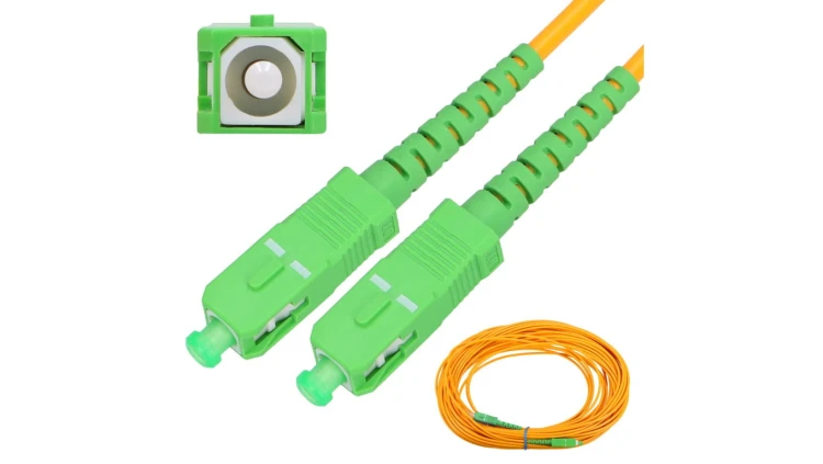 Patchcord Jednomodowy, Simplex, G652D, 3mm, 1m Extralink SC/APC-SC/APC