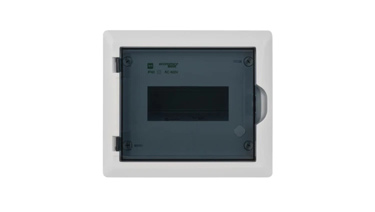 Rozdzielnica modułowa 1x8 p/t ECONOMIC BOX RP 1/8 drzwi transparentne (N+PE) IP40 2512-01