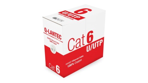 Kabel teleinformatyczny U/UTP kat.6 PVC Eca szary Q-LANTEC /305m/