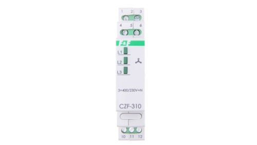 Przekaźnik zaniku i asymetrii faz 10A 1P 4sek 55V CZF-310