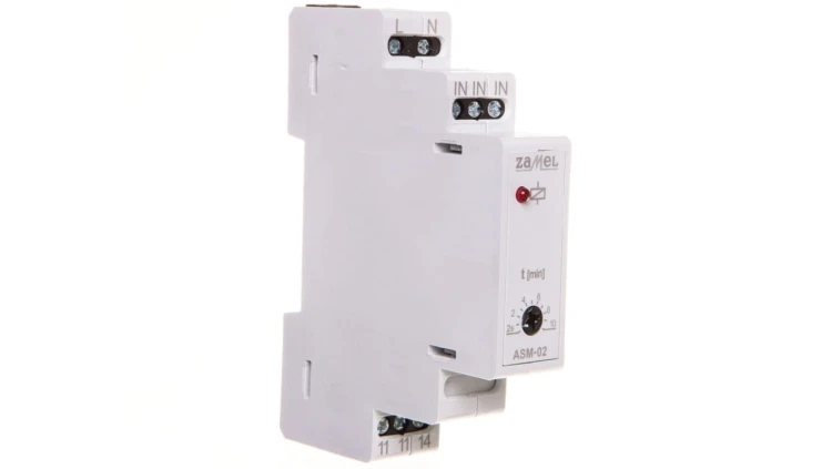 Automat schodowy 16A 230V AC 1Z 2sek-10min IP20 ASM-02 EXT10000006