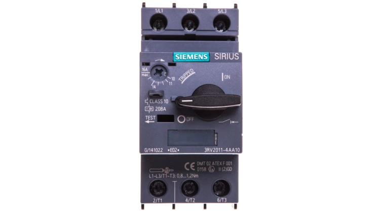 Wyłącznik silnikowy 3P 7,5kW 11-16A S00 3RV2011-4AA10