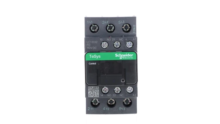 TeSys Deca Stycznik mocy 32A 3P 110V DC 1Z 1R LC1D32FD