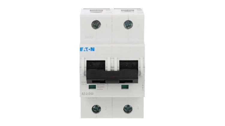 Wyłącznik nadprądowy 2P D 50A 25kA AC AZ-2-D50 211815