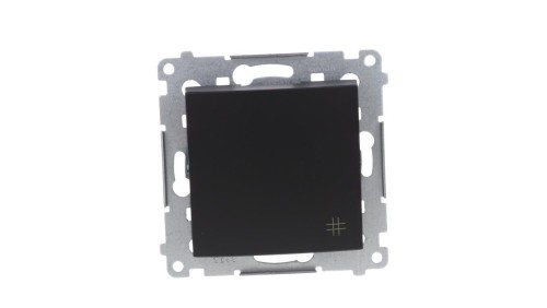 Simon 54 Łącznik krzyżowy (moduł) 10AX 250V szybkozłącza, czarny mat DW7.01/49