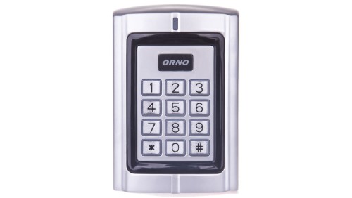 Zamek szyfrowy z czytnikiem kart i breloków zbliżeniowych 12V DC IP44 OR-ZS-802