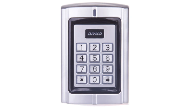 Zamek szyfrowy z czytnikiem kart i breloków zbliżeniowych 12V DC IP44 OR-ZS-802