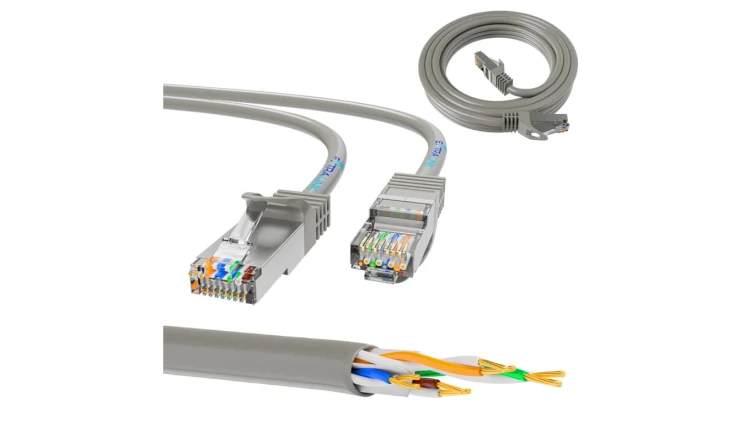 Patchcord LAN Miedź Kabel sieciowy skrętka Extralink Kat.5e UTP 0.5m