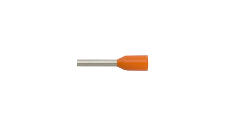 Końcówka tulejkowa izolowana HI 0,5/8 pomarańczowa E08KH-02010101501 (500szt.)