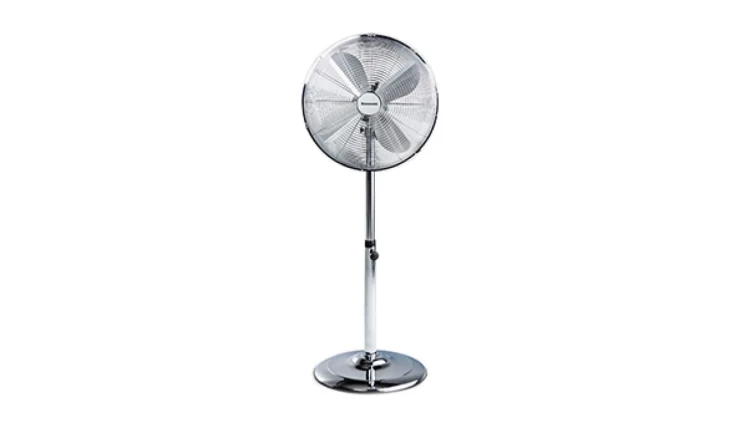 Wentylator Ravanson chrom polerowany 50W śr. 44,5 cm 4 śmigła oscylacja pozioma WT-7040SN INOX