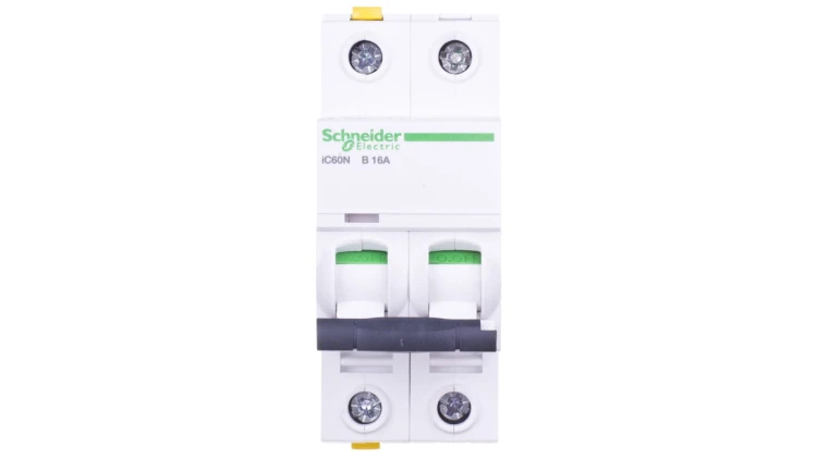 Wyłącznik nadprądowy 2P B 16A 6kA AC iC60N-B16-2 Acti9 A9F03216