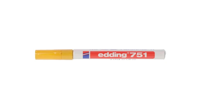 Pisaki do opisywania ręcznego odporne na ścieranie i wodę PLC-YL 1-2mm żółty E04ZP-01090500403 /5szt./