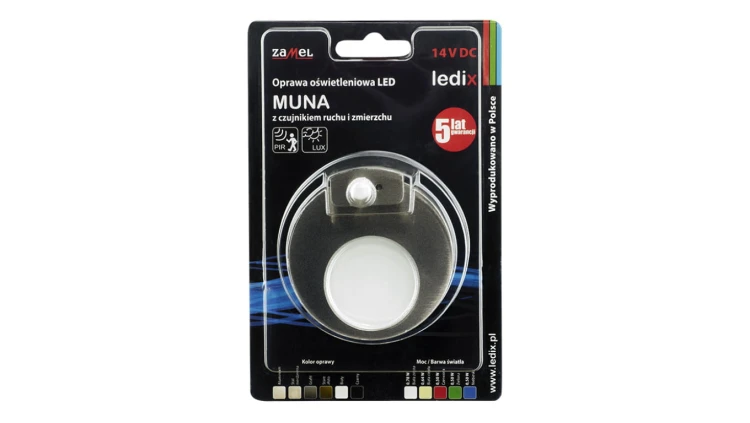 Oprawa schodowa LED Muna pt 14V DC regulowany czujnik GRF biała neutralna LED10221637