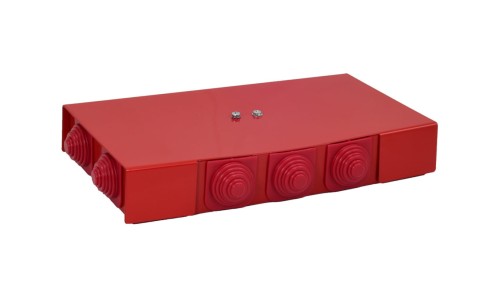 Puszka przeciwpożarowa PIP-2AN P3x3x4 prostokątna, E90, przelotowa, wymiary 103x30x197mm, czerwony 84622626