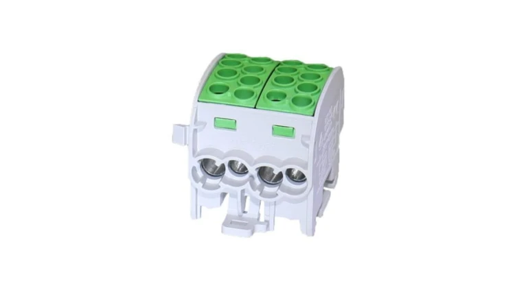 Blok rozdzielczy-odgałęźny Al/Cu SCB 35-2 (80220) SIMBLOCK jednobiegunowy 2x35mm2 zielony 81506005