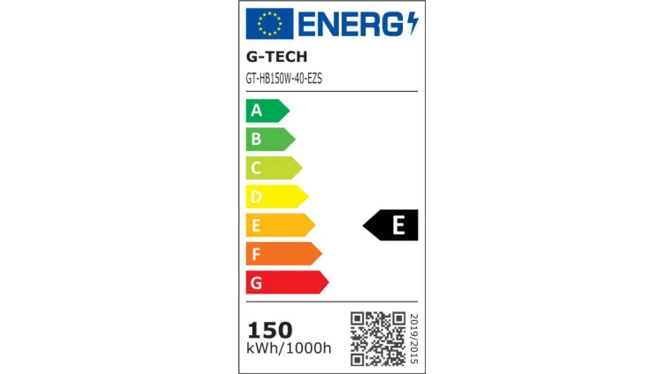 G-TECH Oprawa przemysłowa HIGH BAY 150W15000lm 4000K IP65 GT-HB150W-40