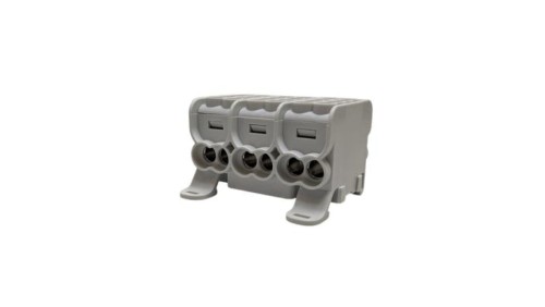 Blok dystrybucyjny - rozdzielczy HLAK 25 (MAG) 3P szary 2xAl/Cu 25mm²+16mm² 1000VAC/1500VDC MAG3253A00