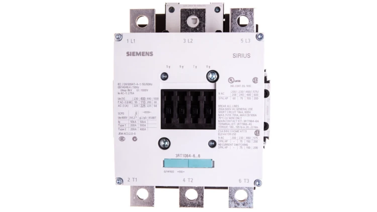Stycznik mocy 225A 3P 220-240V AC 2Z 2R S10 3RT1064-6AP36