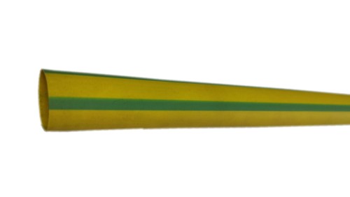 Rura termokurczliwa cienkościenna, odcinki 1m, CR 19,1/9,5 żółto-zielona, 427573 /50szt./