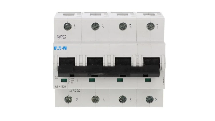 Wyłącznik nadprądowy 4P B 20A 25kA AC AZ-4-B20 174532