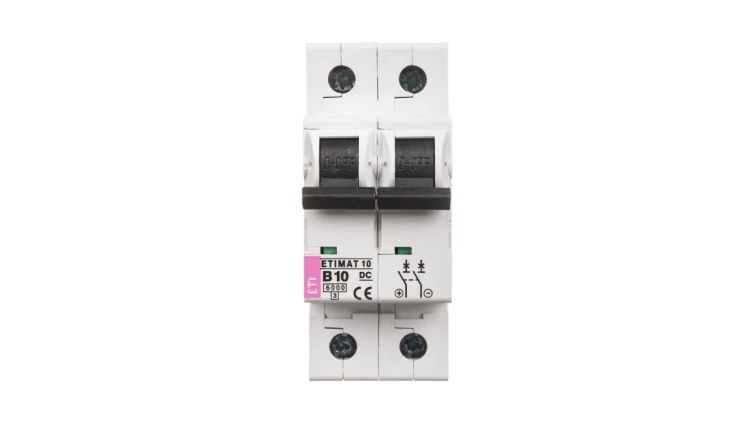 Wyłącznik nadprądowy 2P B 10A 6kA DC ETIMAT10 002128714