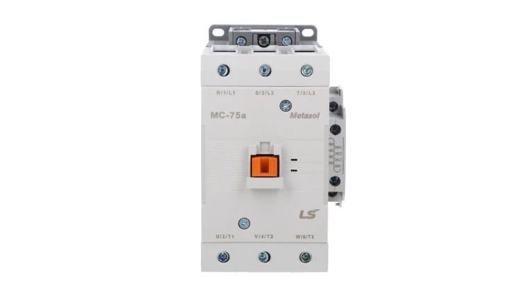 Stycznik LS Electric, 75A w AC-3, moc 37kW, napięcie cewki 24VDC, styki pomocnicze 1a1b 1382016400 MC-75A 24VDC 1A1B