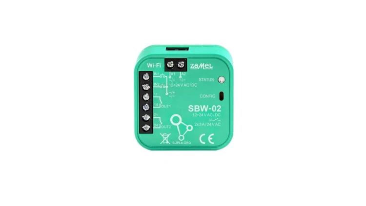 SUPLA Sterownik Bramowy WIFI 2-kanałowy TYP SBW-02 SPL10000019