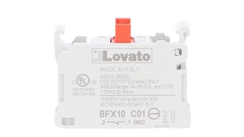 Zestyk pomocniczy 1R do styczników BF160...BF400 montaż z przodu BFX10C01