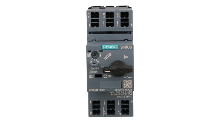 Wyłącznik silnikowy 3P 2,2kW 4,5-6,3A 3RV2011-1GA20
