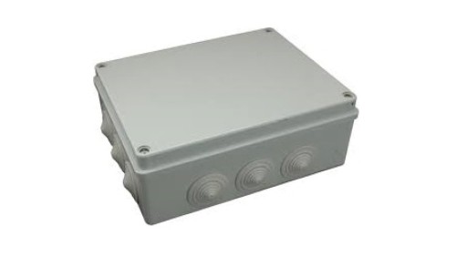 Puszka n/t hermetyczna 240x190x90 12 dławików IP65 szara S-BOX 506