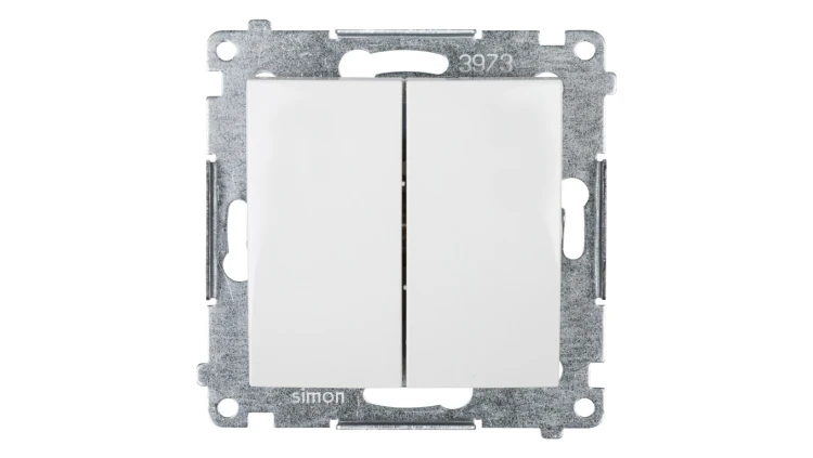 Simon 54 Łącznik świecznikowy, szybkozłącza, biały DW5.01/11