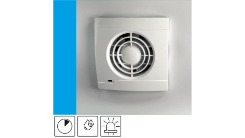 Wentylator domowy Aero VS100HT czujnik wilgotności z opóźnieniem czasowym, kontrolka LED, fi 100 mm, kolor biały