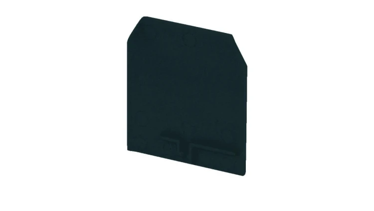 Płytka skrajna do złączek ZUG-G2,5 i ZUG-G4 czarny PSU-4 A41-0103