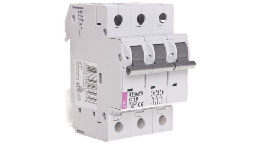Wyłącznik nadprądowy 3P C 16A 6kA AC ETIMAT 6 002145516
