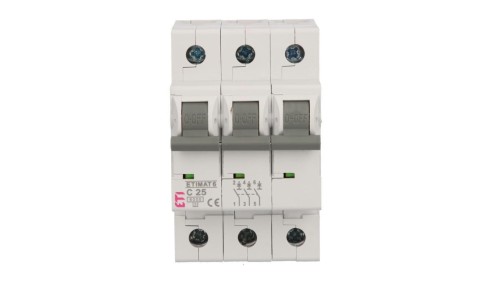 Wyłącznik nadprądowy 3P C 25A 6kA AC ETIMAT 6 002145518