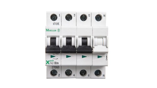 Wyłącznik nadprądowy 3+N C 6A 15kA AC FAZ C6/3N 278969