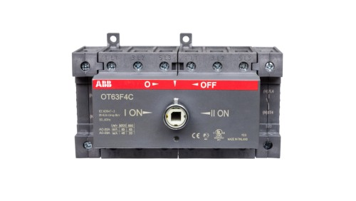 Przełącznik zasilania I-0-II 63A 4P OT63F4C 1SCA105369R1001