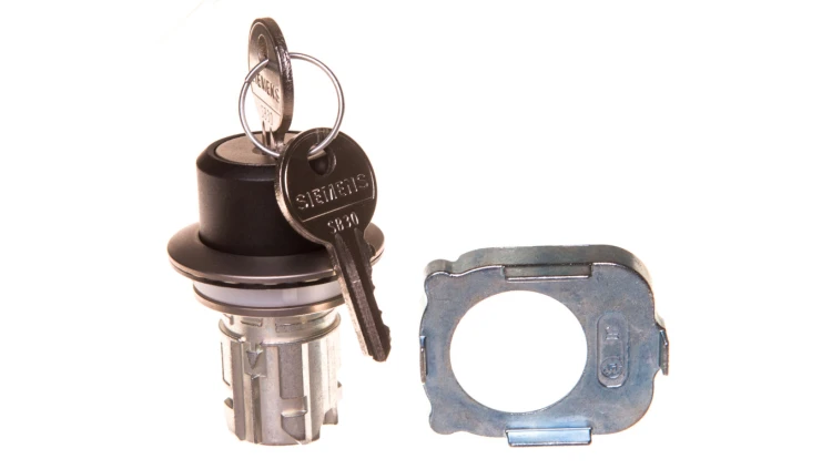 Napęd przełącznika 2 położeniowy O-I 30mm 2x klucz RONIS SB30 bez samopowrotu metal mat IP69k Sirius ACT 3SU1060-4LF11-0AA0