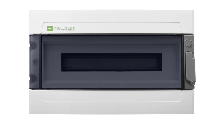 Rozdzielnica hermetyczna EP-LUX natynkowa 1x18 1500V DC 1000V AC PE+N dymny IP65 1955-01